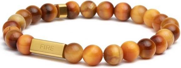 Produktbild Gemini Armband - Naturstein Tigerauge - Grösse S (8 mm natürlicher Tigeraugenstein)