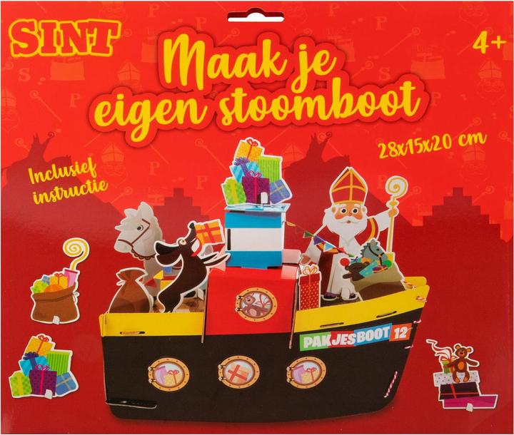 Produktbild Grafix Sinterklaas-Bastelset – Bauen Sie Ihr eigenes Dampfschiff