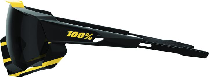 Actual product image 100% Speedtrap goggles Soft Tact Hazard - black mirror lens (Soft Tact Hazard, Black Mirror Lens)