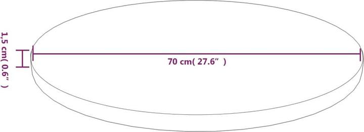 Immagine prodotto VidaXL Jones (70 x 70 x 1,5 cm)