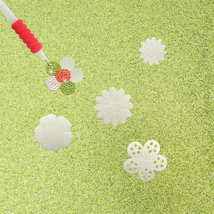 Actual product image Diamond Dotz Freestyle adhesive foil flowers