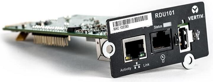 Actual product image Vertiv Intellislot web card for SNMP and web managemen - supports environmental sensors