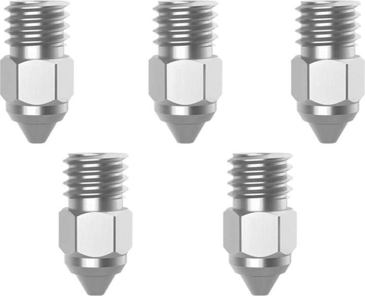 Produktbild Creality MK-HF Nickel beschichtete Kupfer Düse/Nozzle Kit 5Stk (Düse)