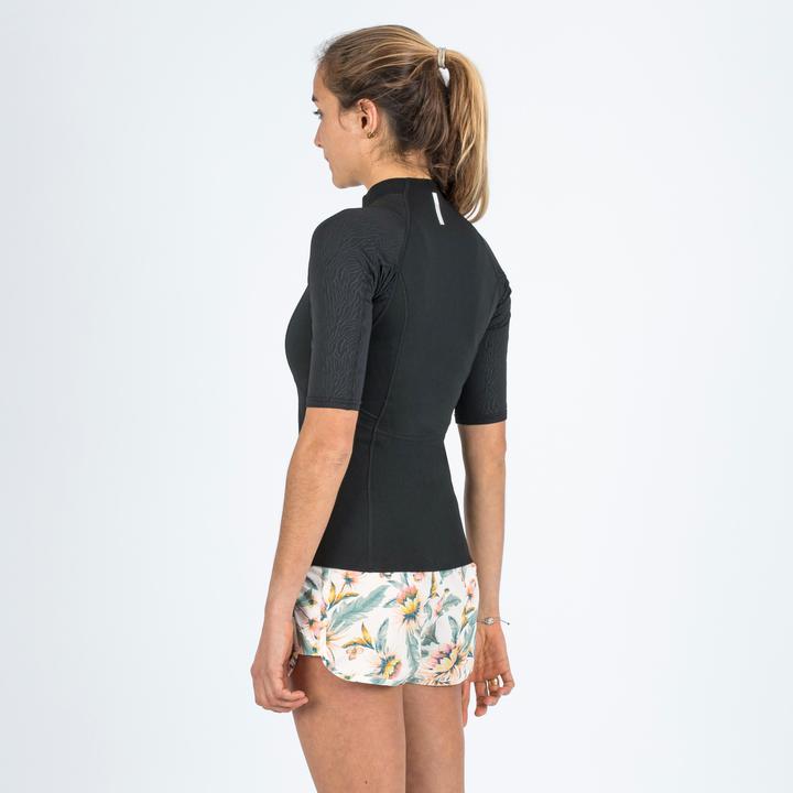 Immagine prodotto Subea YULEX100 top da bagno donna protezione UV 1,5 mm manica corta - nero (1 mm, S)