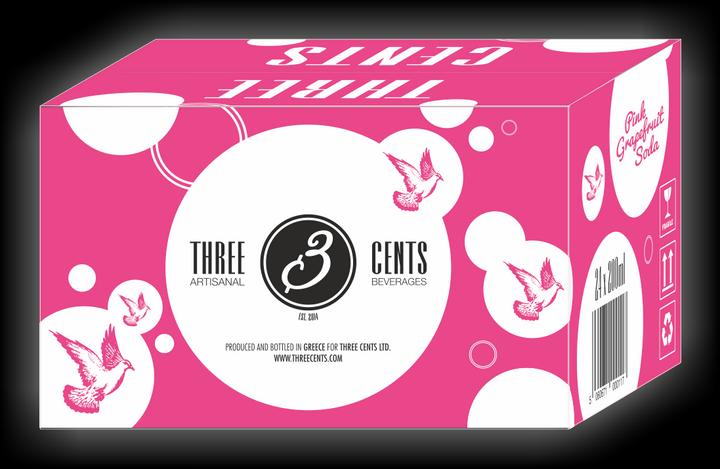 Immagine prodotto Three Cents Soda al pompelmo rosa (24 x 20 cl)