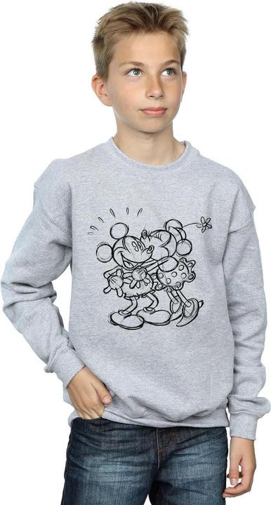 Produktbild Disney Mickey And Minnie Mouse Kiss Sketch Sweatshirt Jungen (140, 146)