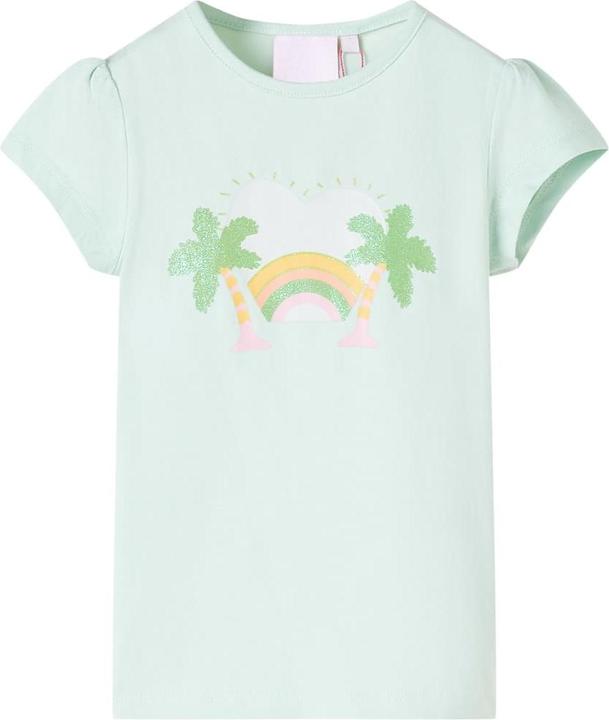 Produktbild VidaXL Kinder-T-Shirt Helles Minzgrün 104,Material: 95 (104)