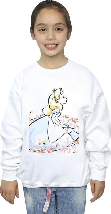 Immagine prodotto Disney Felpa bambina Alice in Wonderland Sketch Flowers (140, 146)
