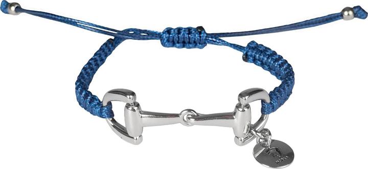 Actual product image Horka Braided bracelet with bit decoration (Waxy polyester yarn and metal)