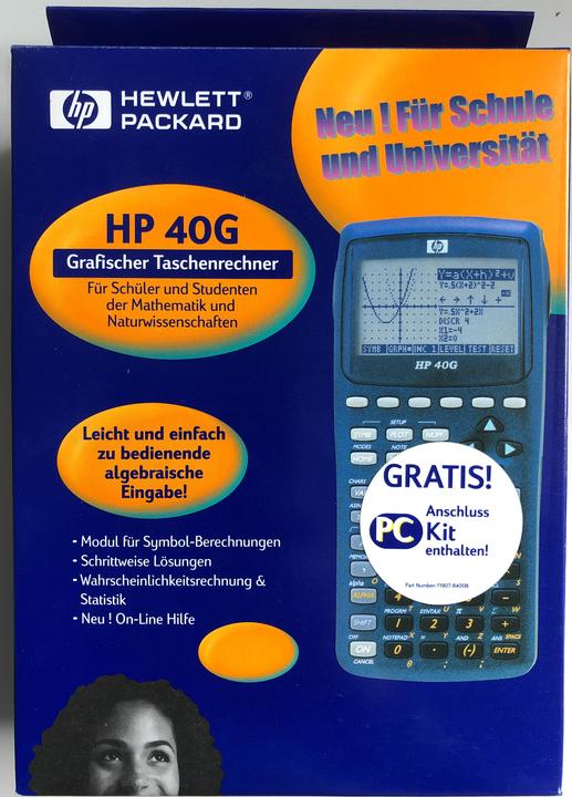 Actual product image HP 40G Graphic calculator German (Batteries)