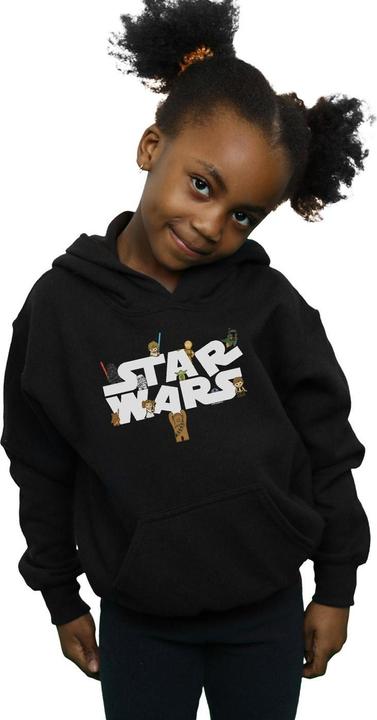 Actual product image Star Wars Girls Kiddie Logo Hoodie (128)