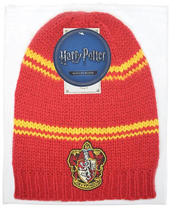 Image du produit Distrineo Harry Potter - Bonnet rouge et jaune Gryffondor Slouchy (Taille unique)
