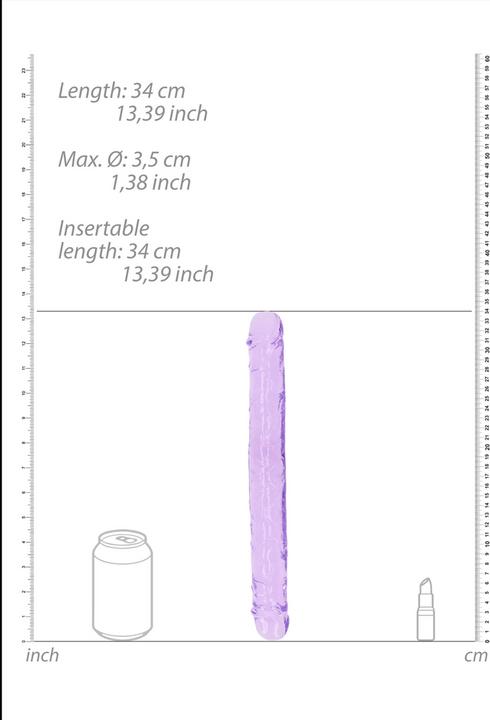 Actual product image RealRock Realistic Double Dong - 13" / 34 cm
