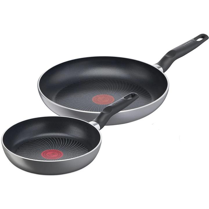 Immagine prodotto Tefal C2739053 Set di 2 Super Start, Friggitoria, Diametro 20 cm e 26 cm (Padella per friggere, Alluminio)