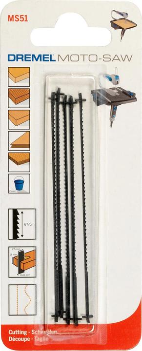 Image du produit Dremel Lame de scie à bois universelle (5 pièces)