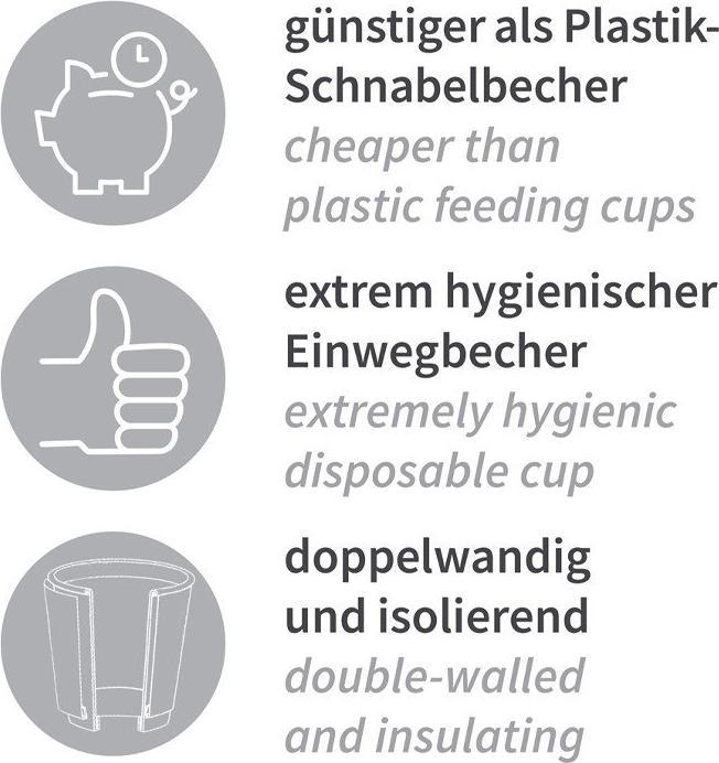 Produktbild Hygostar Schnabelbecher Hartpapier 300ml (600 x)