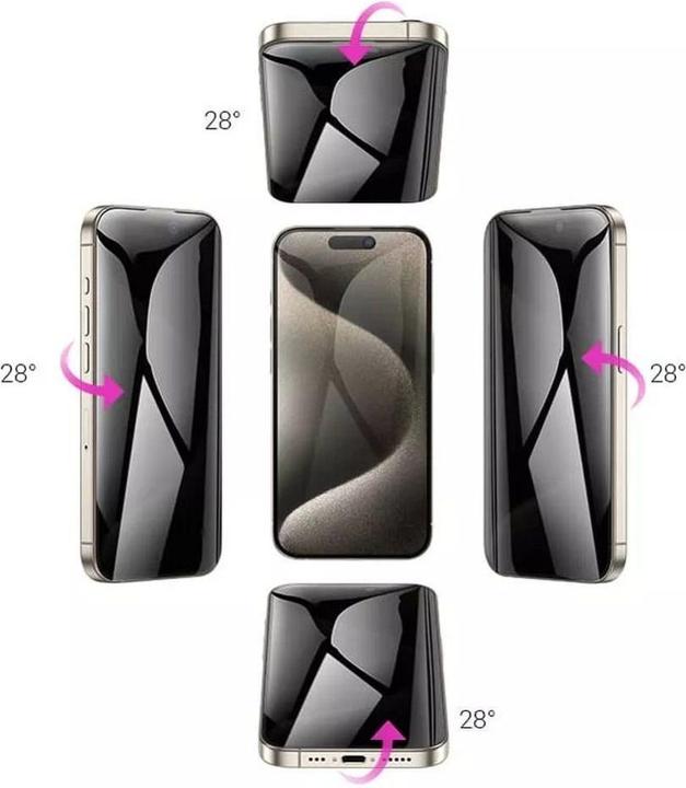 Actual product image Hoco Protective glass tempered glass 360-degree for IPHONE 15 Pro (1 Piece, Apple iPhone 15 Pro)