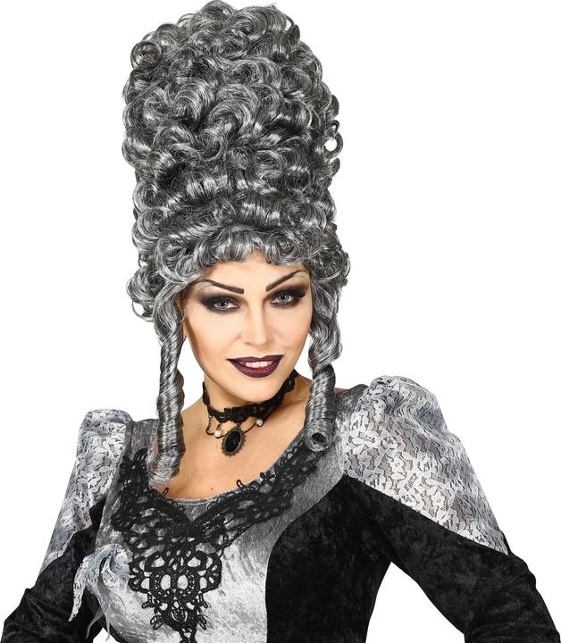 Produktbild Widmann Extra hohe Gothic Lady Perücke Grau