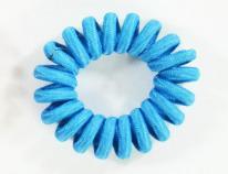 Kögler Spiral Haargummis (Nylon), blau, 4 er Set im Beute (Haargummi)