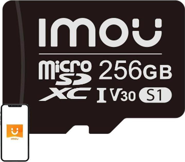 Immagine prodotto Imou Scheda di memoria microSD (UHS-I, SDHC, 10/U3/V30, 95/38) (256 GB, microSD, U3, UHS-I)