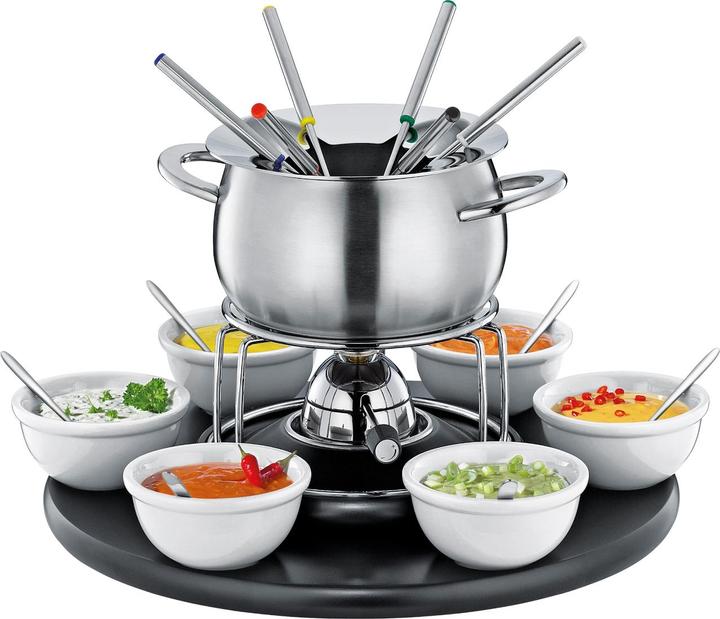 Immagine prodotto Spring Set da fonduta nero, 22 pezzi Carosello (Fondue di formaggio)