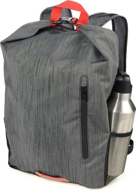Produktbild Troika TREKPACK Roll Top Rucksack faltbar, grau/rot (15 l)
