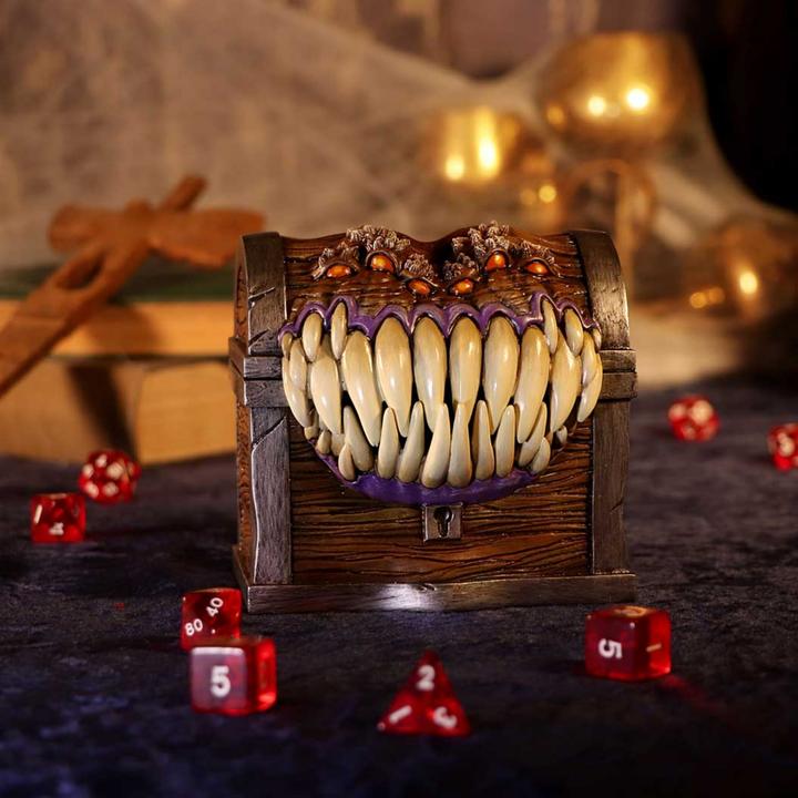 Immagine prodotto Nemesis Now Scatola di dadi del gioco di ruolo Dungeons & Dragons Mimic