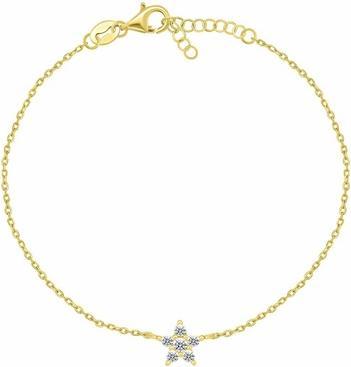 Image du produit Brilio Silver - Gold Plated Bracelet for Women Sparkling Star BRC185Y