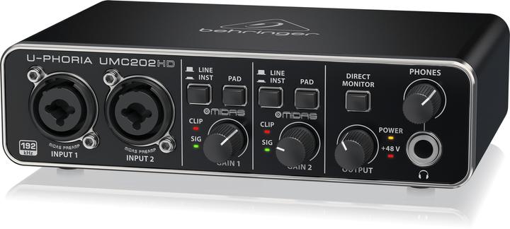 Image du produit Behringer Interface audio d'enregistrement UMC202HD (USB)