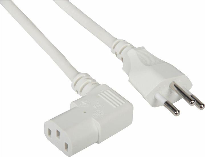 Actual product image Value Mains cable 3-pin CH, T12 plug - C13 socket (2 m)