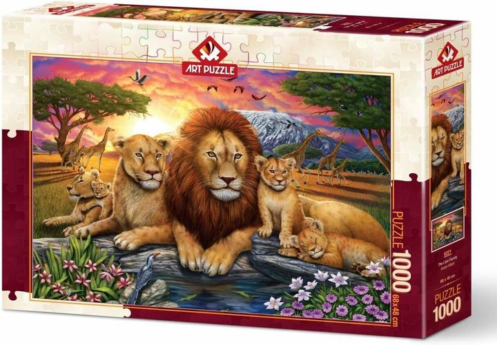 Actual product image Art Puzzle Artpuzzle Puzzle 1000 Africa, Lion family (1000 pieces)