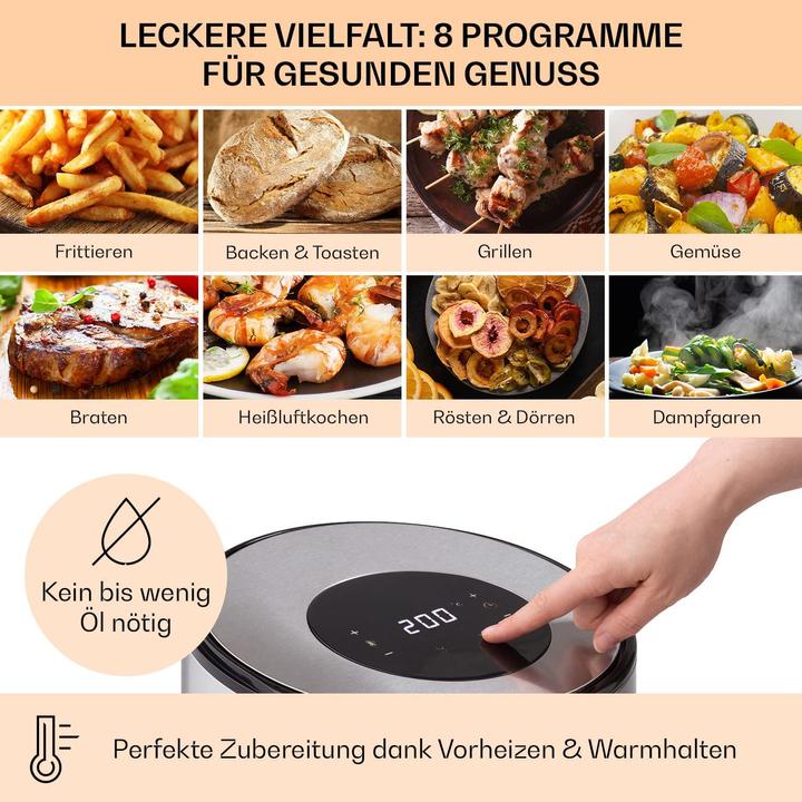 Actual product image Klarstein Hot air fryer