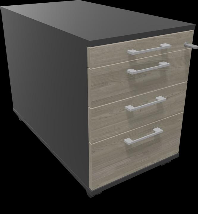 Décor bois gris avec structure, Noir, Gris argenté, Gris foncé