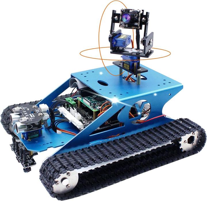 Immagine prodotto micro:bit Raspberry Pi KI-Panzerroboter-Kit mit Kamera