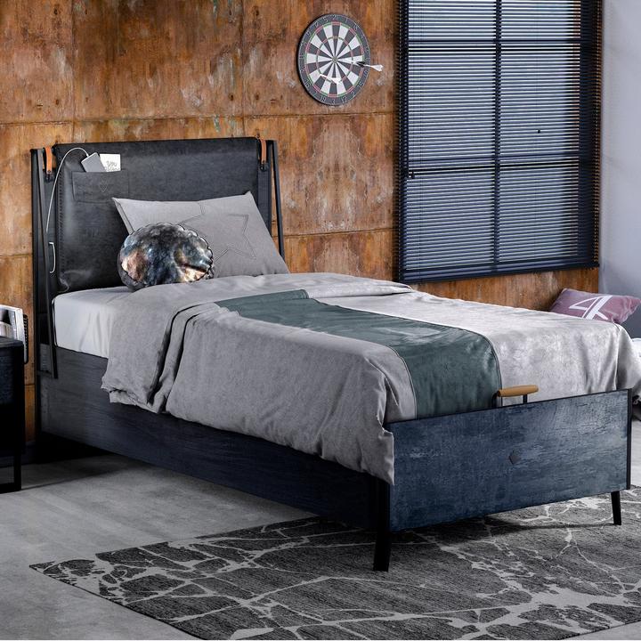 Actual product image Cilek Dark Metal Line bed (100 x 200 cm)