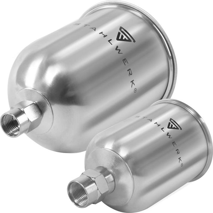 Produktbild Stahlwerk Alu Lackierbecher Set / Fliessbecher 125 ml und 600 ml Farbbecher