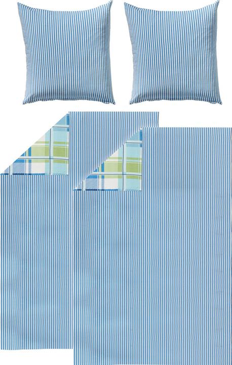 Image du produit Erwin Müller Lot économique de linge de lit 4 pcs. (Set de linge de lit, 135x200 cm, 80x80 cm)