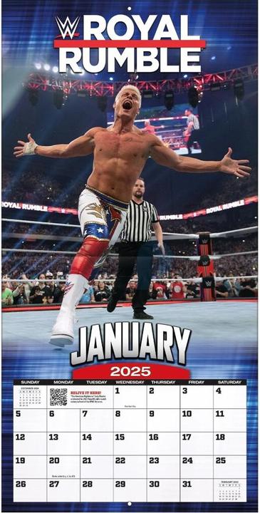 Image du produit WWE - Historic Moments - Calendrier mural d'équipe 30,5 x 30,5 cm 2025 (30,5 x 30,5 cm, Français, Italien, Espagnol, Allemand, Anglais)