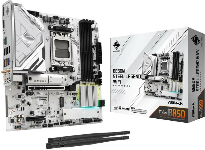 Productafbeelding AsRock B850M Steel Legend WiFi (AM5, AMD B850, mATX)