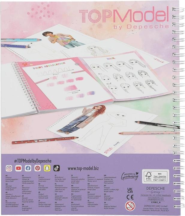 Image du produit Top Model Topmodel - Create Your TOPModel Colouring Book - (413582)