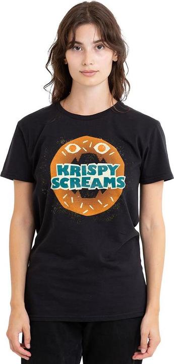 Actual product image Monsters at Work Unisex Adult Krispy Screams Doughnut T-Shirt (XXL)