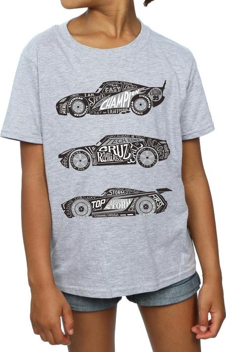 Image du produit Disney - T-shirt CARS TEXT RACERS - Fille (140, 146)
