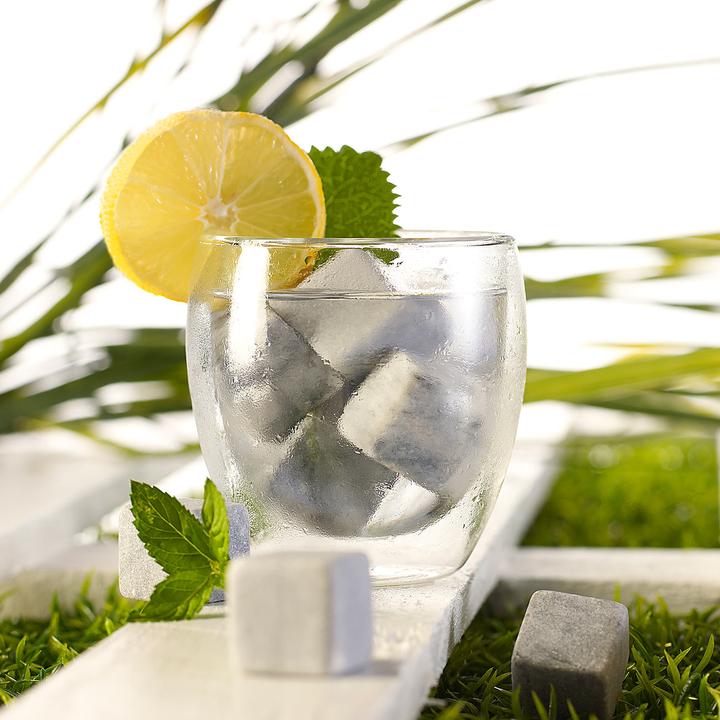 Produktbild Rosenstein & Söhne 9er-Set Dauer-Eiswürfel aus Speckstein (Whisky Steine)
