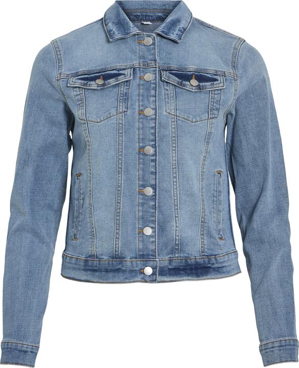 Vila Geknöpfte Jeansjacke