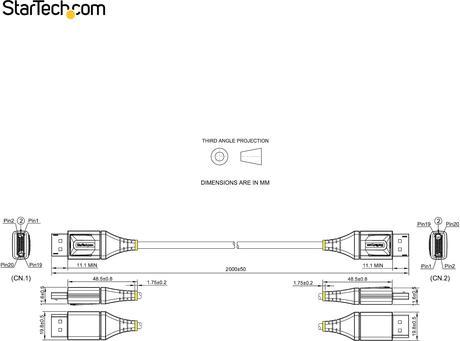 Actual product image StarTech DisplayPort — DisplayPort (2 m, DisplayPort)