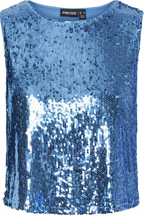 Actual product image Pieces PCROME top without sleeves (XS)