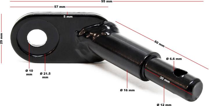 Actual product image Wiltec Dog bicycle trailer dog trailer bicycle dog transporter red-black