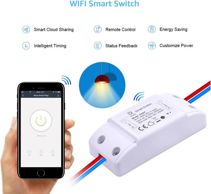 Produktbild Woox Smart Switch fuer bestehende Halogen-Beleuchtungen (Schaltaktor)