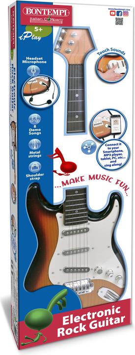 Immagine prodotto Bontempi Chitarra elettrica con tracolla e microfono (Multilingue)