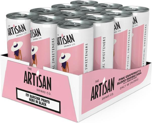 Produktbild Artisan Pink Grapefruit & Blood Orange Soda (12 x 25 cl)